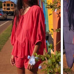 Free People Caught My Eye Romper, XS